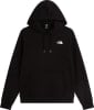 Schwarzer Kapuzenpullover mit The North Face Logo auf der Brust.