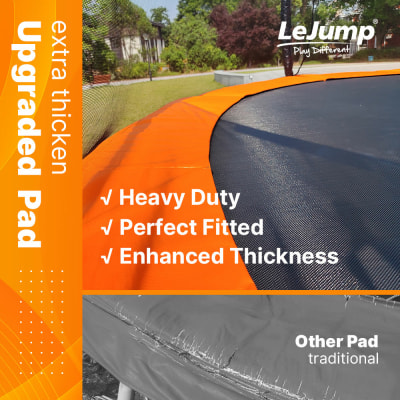 Lejump Outdoortrampolin Flora 4,27m inkl. Sicherheitsnetz und Leiter