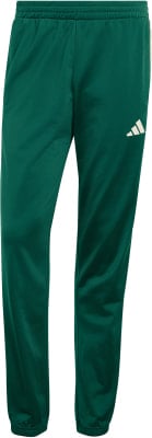 Grüne Adidas Trainingshose mit weißem Logo und Seitenstreifen. Grüne Adidas Trainingshose mit weißem Logo und Seitenstreifen.