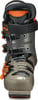Tecnica Skischuh mit orangefarbenen Details und Schnallen.