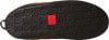 Podrážka žltej topánky s logom The North Face a vzorom.