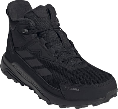 Fekete Adidas Terrex téli bokacsizmák Climawarm technológiával. Fekete Adidas Terrex téli bokacsizmák Climawarm technológiával.
