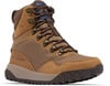 Brauner wasserdichter Columbia-Knöchelschuh mit Schnürsenkeln und Sohle.