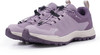 Lila Wanderschuhe für Damen mit Schnellverschluss und GORE-TEX Technologie.