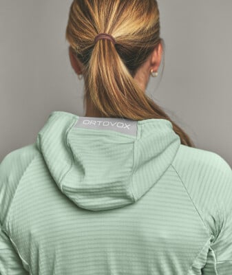 Ortovox Fleece Light Grid Fleecejacke mit Kapuze