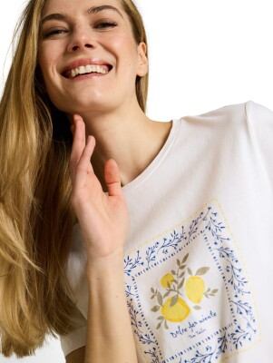 Tom Tailor Basic Crew Neck női póló