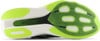 Laufschuhsohle mit Energy Arc Technologie und grünen Elementen.