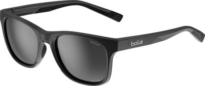 Čierne slnečné okuliare Bollé so sivými sklami a logom značky na oboch stranách. Čierne slnečné okuliare Bollé so sivými sklami a logom značky na oboch stranách.