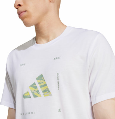 adidas Climacool Training Camo Logo Graphic T-Shirt