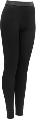 Schwarze lange Merino-Wollunterhosen mit dunkelgrauem Bund. Schwarze lange Merino-Wollunterhosen mit dunkelgrauem Bund.