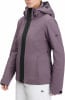 Damen-Winterjacke in Lila mit schwarzem Reißverschluss und McKinley-Logo.