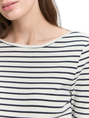 Tom Tailor Striped Boatneck női hosszú ujjú póló