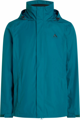 Blaue Herrenjacke mit Kapuze und McKinley-Logo auf der Brust. Blaue Herrenjacke mit Kapuze und McKinley-Logo auf der Brust.