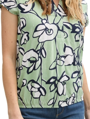 Tom Tailor TOM TAILOR Blouse Printed Női rövid ujjú blúz
