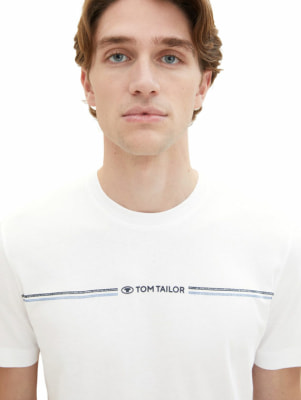 Tom Tailor Printed Crewneck póló
