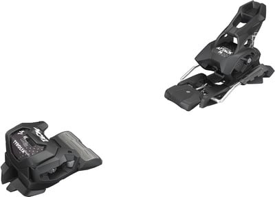 Schwarze Tyrolia Attack 14 Skibindung mit Markenlogo. Schwarze Tyrolia Attack 14 Skibindung mit Markenlogo.