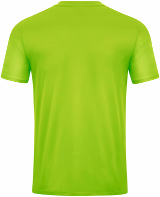 Ein grünes T-Shirt mit kurzen Ärmeln, von hinten gezeigt. Ein grünes T-Shirt mit kurzen Ärmeln, von hinten gezeigt.