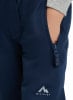 Blaue Hose mit Reißverschlusstasche und McKinley-Logo.
