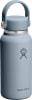 Blaue Hydro Flask Thermoskanne mit Griff und Logo.