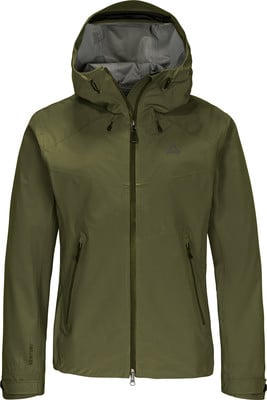 Grüne Herren-Regenjacke mit Kapuze und Logo auf der Brust. Grüne Herren-Regenjacke mit Kapuze und Logo auf der Brust.