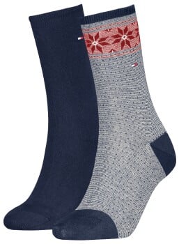 Tommy Jeans TOMMY HILFIGER Fair Isle Da. Socken Mehrfachgrößen 2erPack