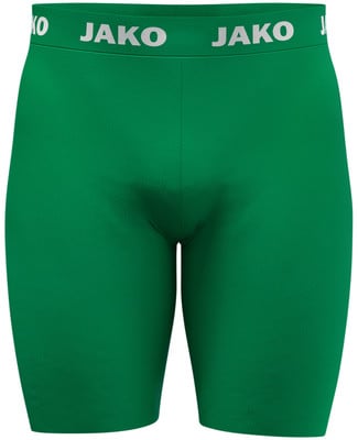 Grüne Herrenshorts mit JAKO-Logo auf dem Bund. Grüne Herrenshorts mit JAKO-Logo auf dem Bund.