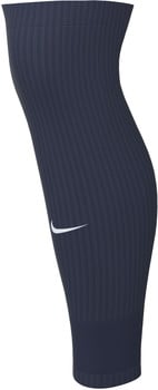 Dunkelblaue Nike-Socke mit weißem Logo und feinen hellen Streifen.