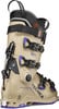 Ein Tecnica Decoy 130 Skischuh in Beige mit violetten Akzenten.