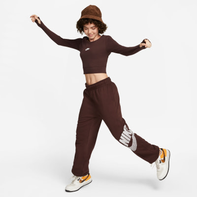 Nike Dám. jogging nohavice W Nsw Flc Qs Pant Sb Dnc