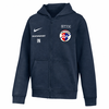 Dunkelblaue Kapuzenjacke mit dem Logo des FC Ober-Grafendorf und dem Schriftzug STYX.