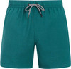 Grüne Herrenshorts mit elastischem Bund und Kordelzug.