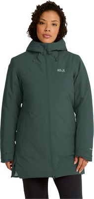 Damen-grüne Jacke mit Kapuze und Reißverschluss. Damen-grüne Jacke mit Kapuze und Reißverschluss.