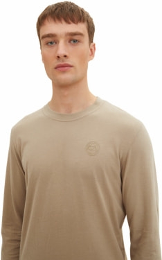 TOM TAILOR LS W.Chest Print férfi póló