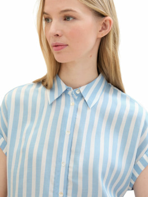 Tom Tailor TOM TAILOR Striped SS Blou. Da. Bluse