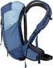 Blauer Wanderrucksack mit Gurten und Kohla Active 15L Logo.