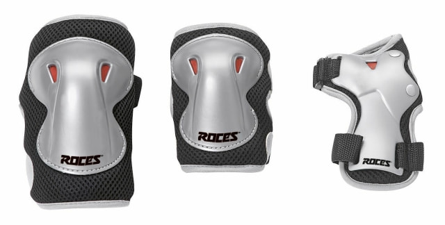 Roces Kinder Schutzset JR Super 3 Pack – Knie-, Ellenbogen- & Handgelenkschoner, One Size, Schwarz Roces Kinder Schutzset JR Super 3 Pack – Knie-, Ellenbogen- & Handgelenkschoner, One Size, Schwarz