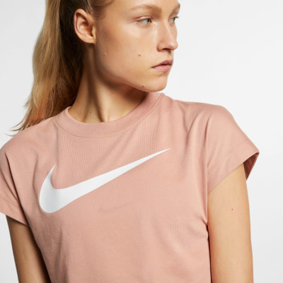Nike Swoosh SS Crop Top női póló