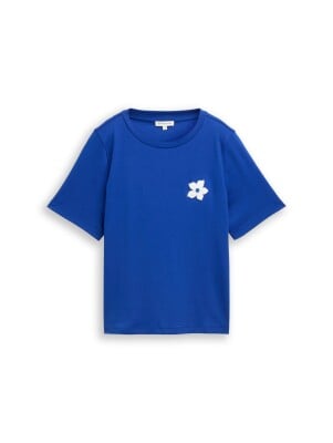 Tom Tailor Crew Neck Croche női póló