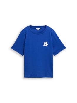 Tom Tailor Crew Neck Croche női póló
