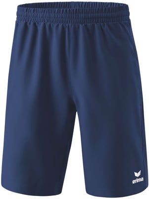 Marineblaue Shorts mit elastischem Bund und Erima-Logo. Marineblaue Shorts mit elastischem Bund und Erima-Logo.
