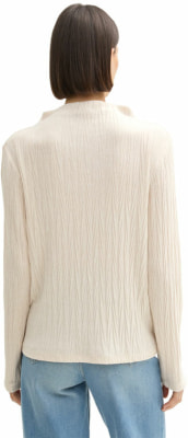 Tom Tailor TOM TAILOR Cosy Mock Neck Női L/S póló