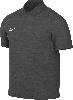 Herren dunkelgraues Nike Poloshirt mit kurzen Ärmeln.