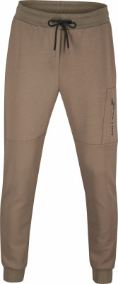 Braune Herren-Jogginghose mit Tasche und Kordelzug. Braune Herren-Jogginghose mit Tasche und Kordelzug.