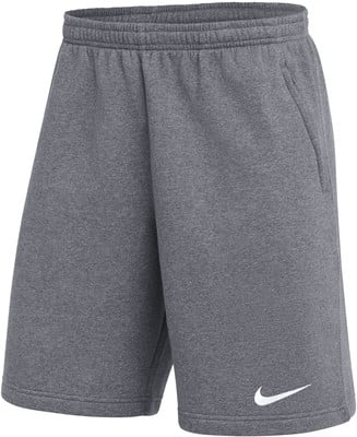 Graue Nike Herrenshorts mit weißem Logo und Taschen. Graue Nike Herrenshorts mit weißem Logo und Taschen.