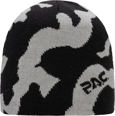 Mütze mit schwarz-weißem Camouflage-Muster und PAC-Logo.
