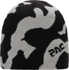 Mütze mit schwarz-weißem Camouflage-Muster und PAC-Logo.