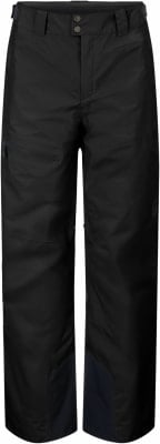 Schwarze Herren-Skihose mit Scott-Markenlogo am Bein. Schwarze Herren-Skihose mit Scott-Markenlogo am Bein.