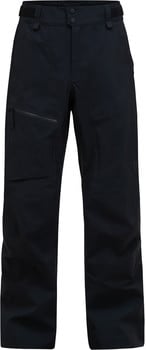 Schwarze Outdoorhose mit praktischer Reißverschlusstasche.