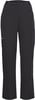 Schwarze Outdoorhose mit Reißverschlusstaschen und Markenlogo.