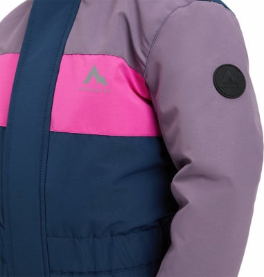 Bunte Jacke mit McKinley-Logo auf Ärmel und Brust. Bunte Jacke mit McKinley-Logo auf Ärmel und Brust.